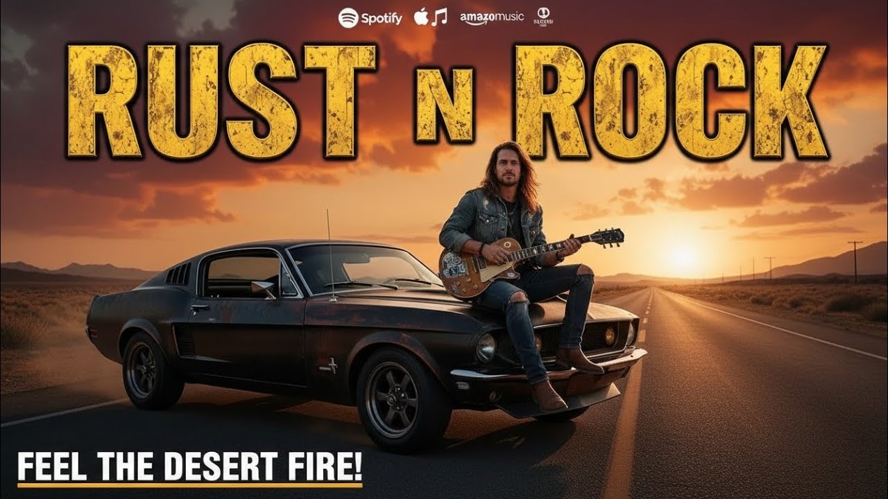 RUST N ROCK PLAYLIST – Long Road Cinematic Rock | Born to Ride Free #OpenRoadPlaylist #DrivingRock
