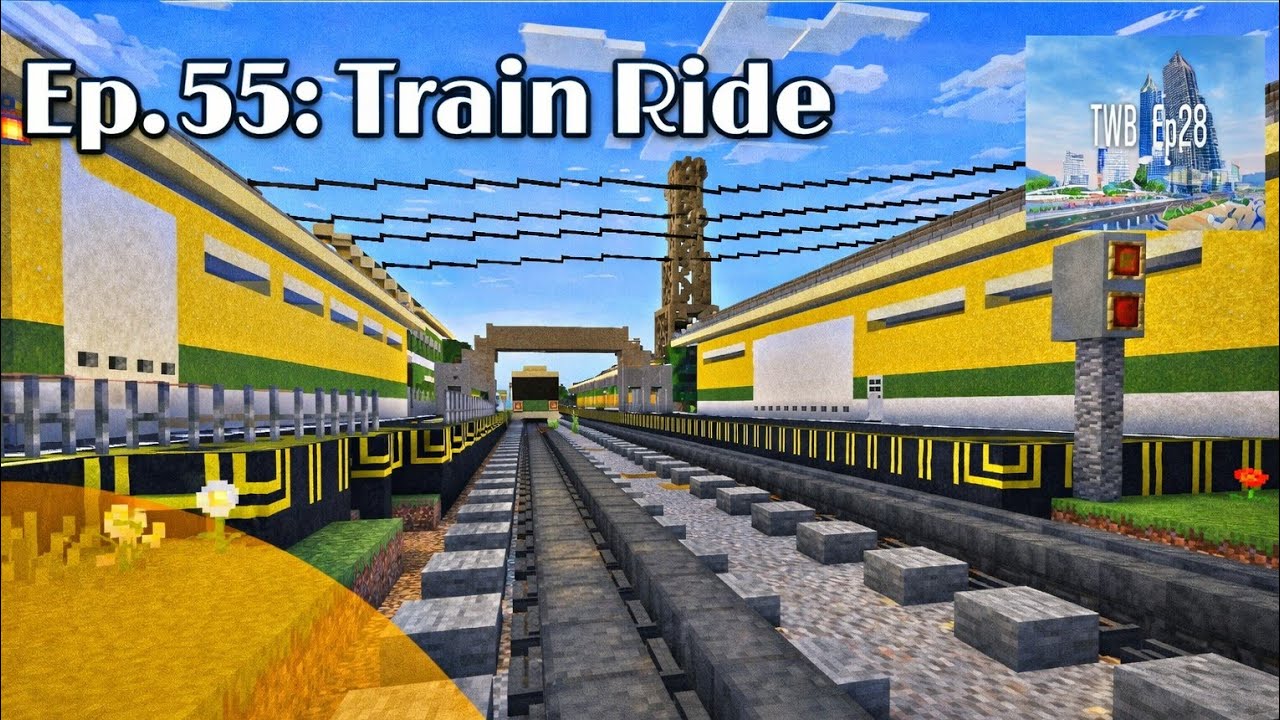 Building a City #55 // Northshore Valley: Train Ride pt.1 // MCPE Showcase