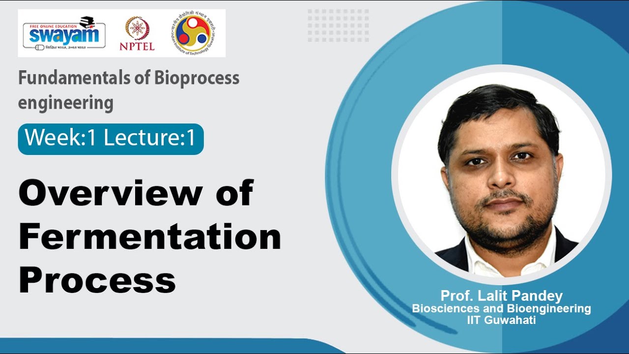 Lec 1: Overview of Fermentation Process