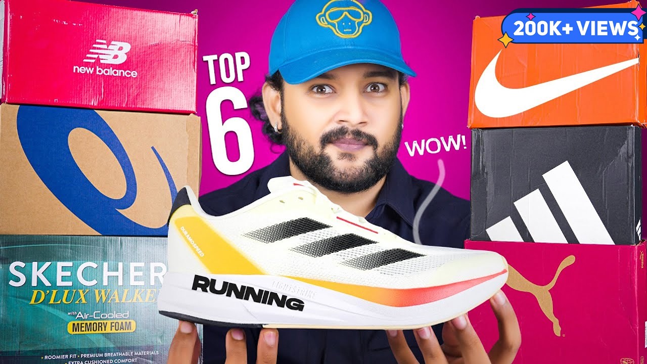 6 Best Running Shoes for Men Under 5000 🔥 Nike, Adidas, Puma, Asics Shoes Haul & Review | ONE CHANCE