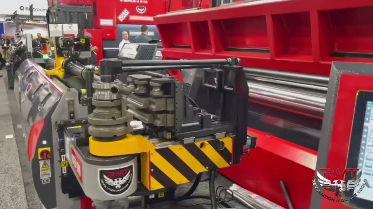 TPB SERVO 5X 2.5 CNC Tube Pipe Bender Demo at FABTECH | Mandrel | Revolution Machine Tools