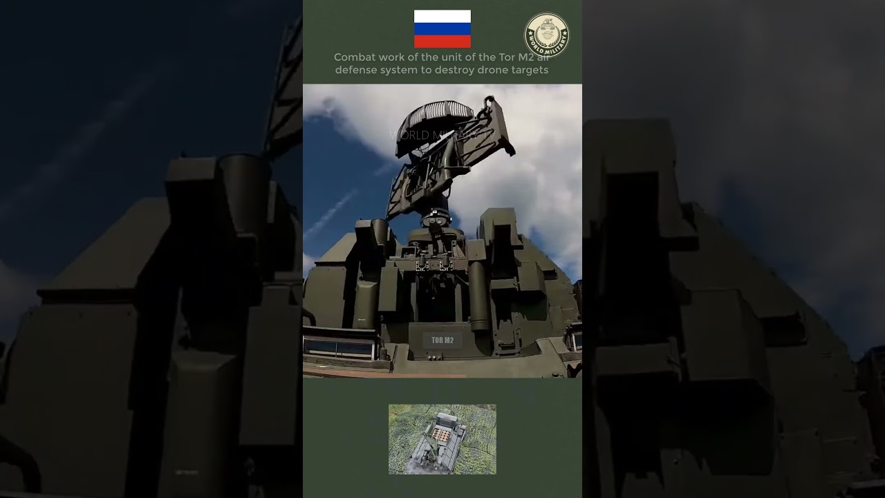 Combat work of the unit Tor M2 air defense system to destroy drone targets  #military #defence