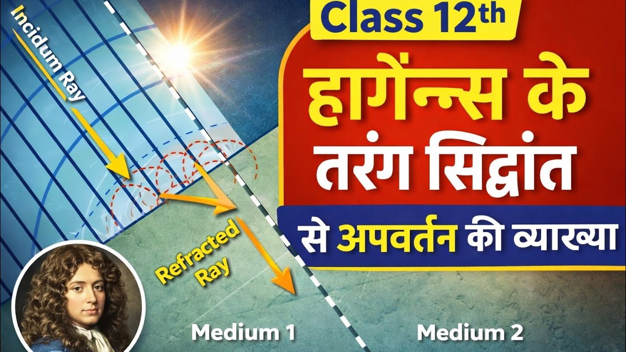 हाइगेन्स के तरंग सिद्धांत से अपवर्तन की व्याख्या ...