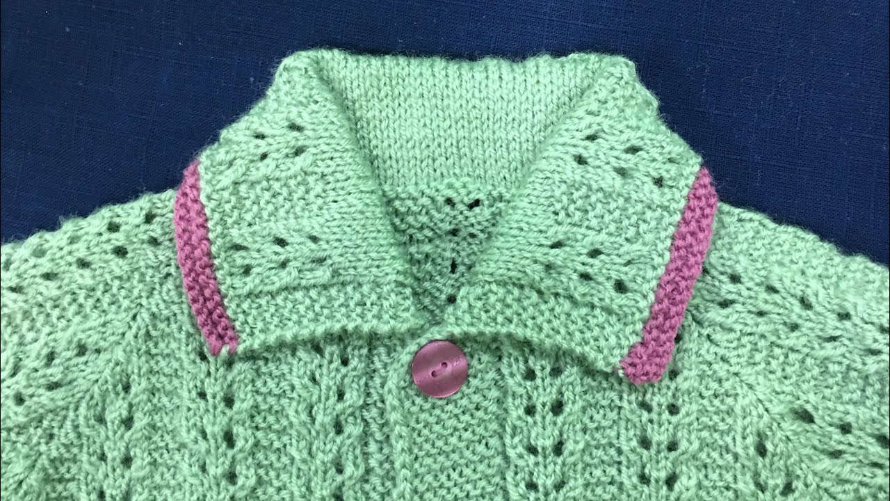 How to knit collar for ages 2-3 years old tutorial