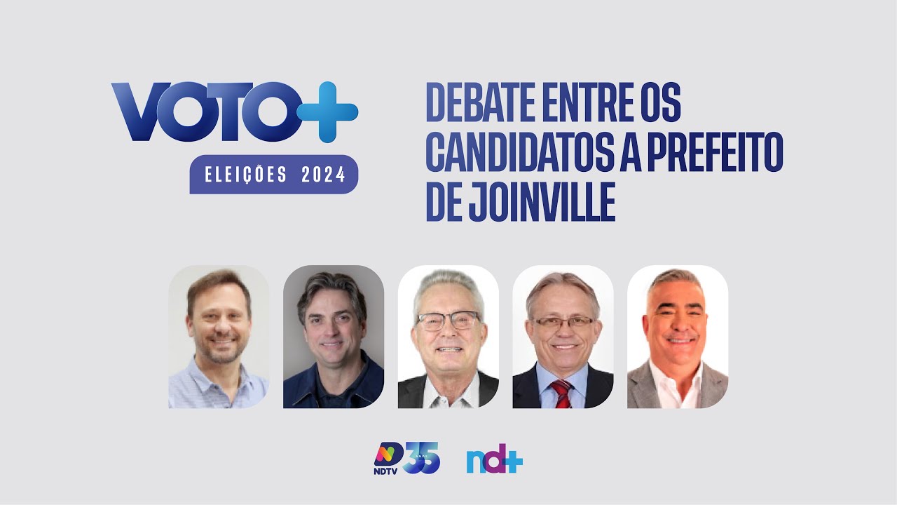 Debate à Prefeitura de Joinville | 1º Turno - Eleições 2024 | ND Mais (30/08/2024)