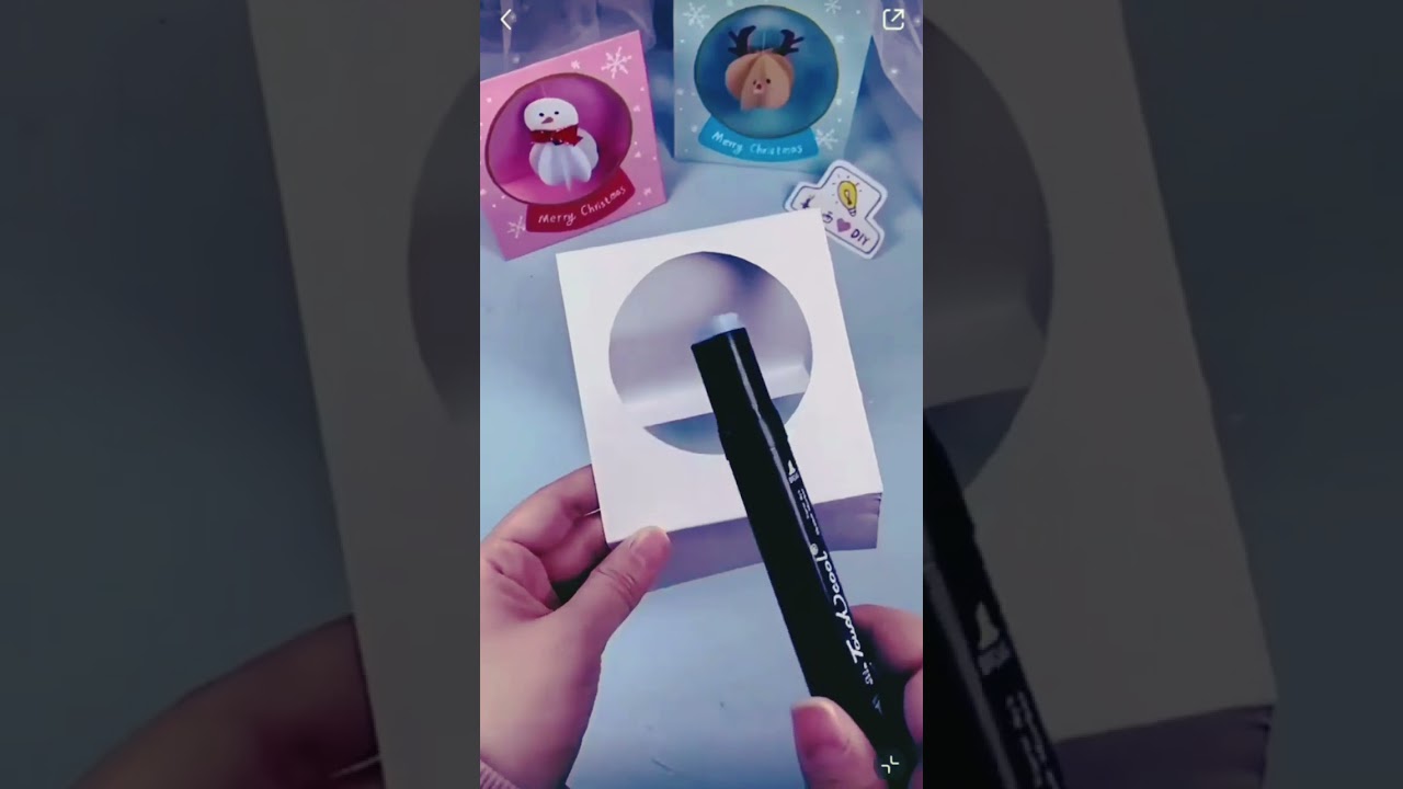 Creating a New Year's card #newYear'scard #gift #Christmas #handmade