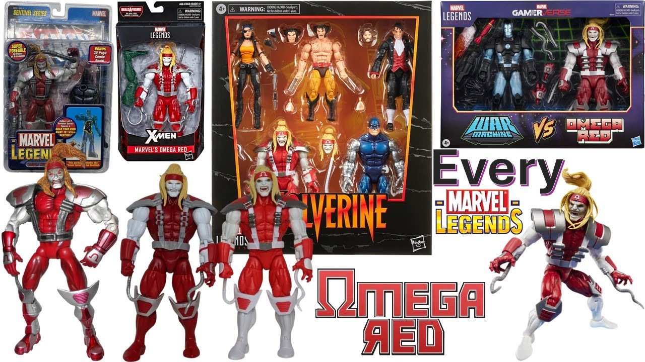 Every Marvel Legends Omega Red Toybiz and Hasbro Comparison List