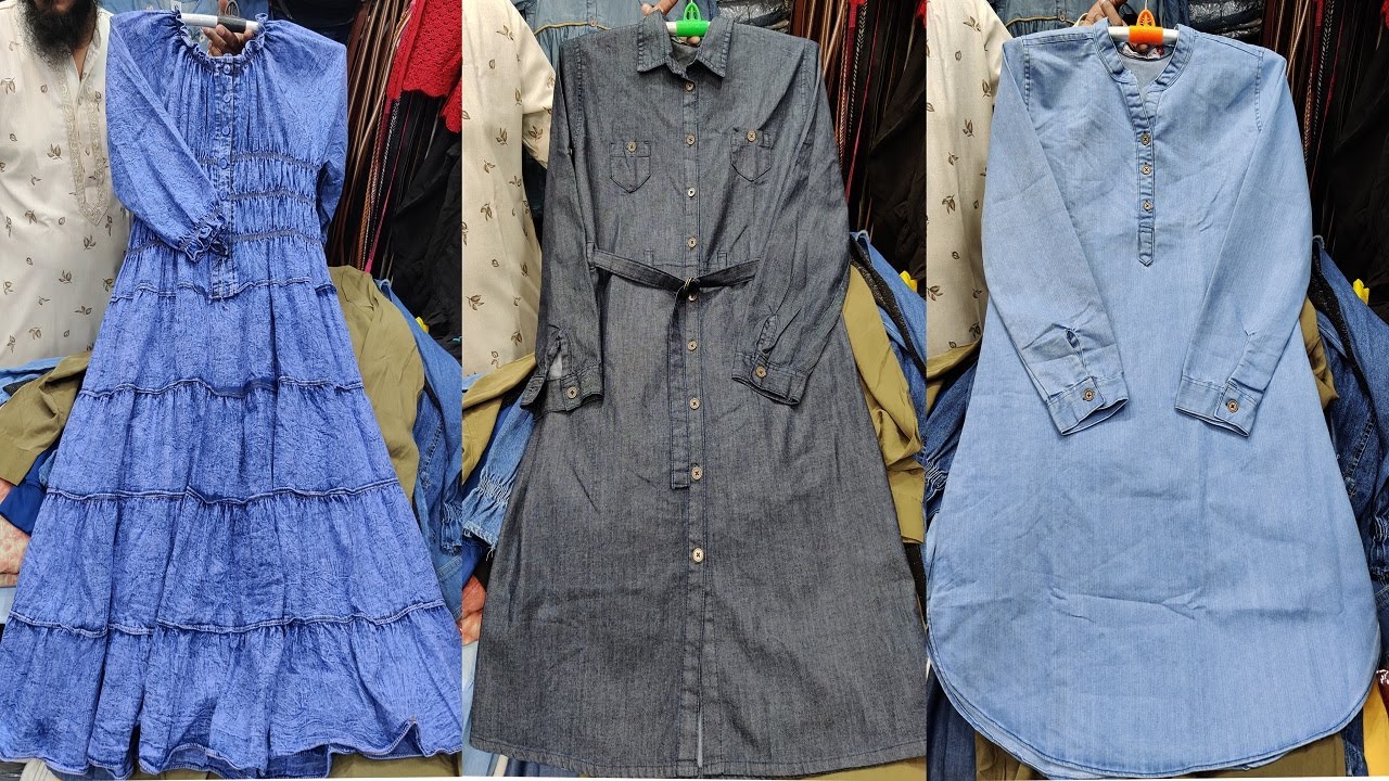 পাইকারি দামে ডেনিম কুর্তি/টপস/ওয়ানপিস || Denim Kurti/Tops/OnePiece/Jacket Collection || কমদামে টপস