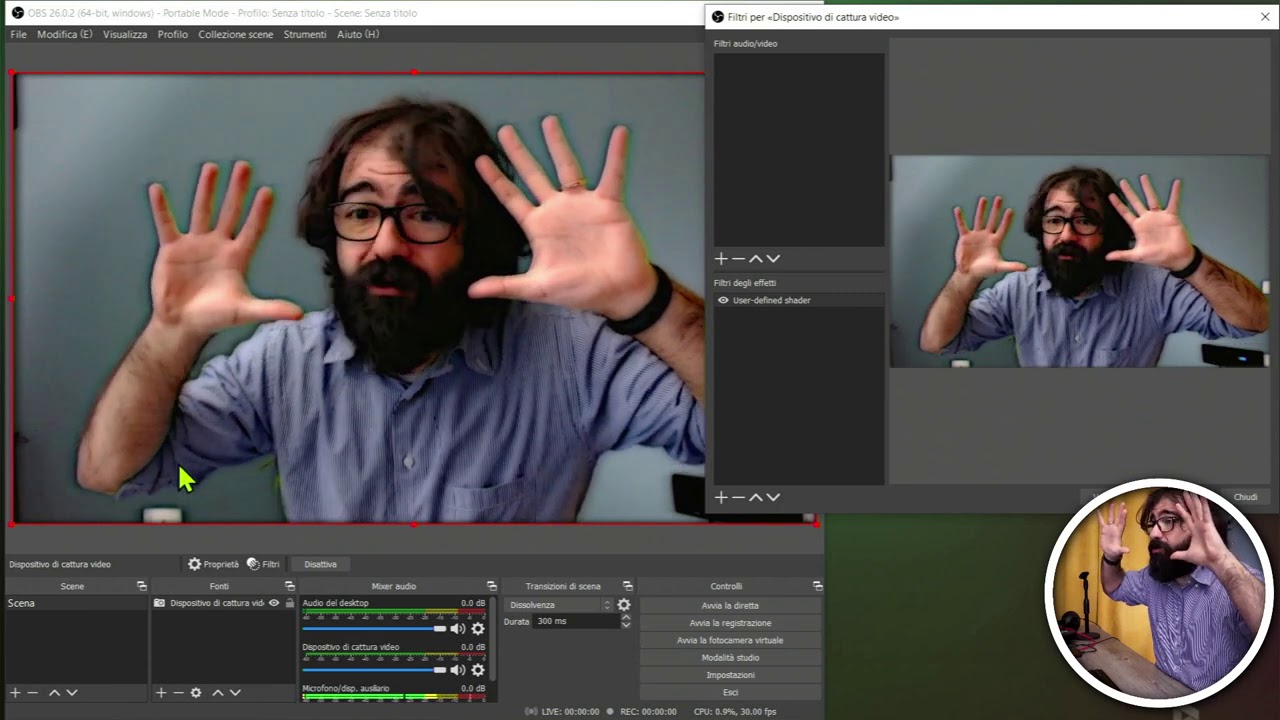 Effetti Speciali in OBS Studio con OBS Shaderfilter