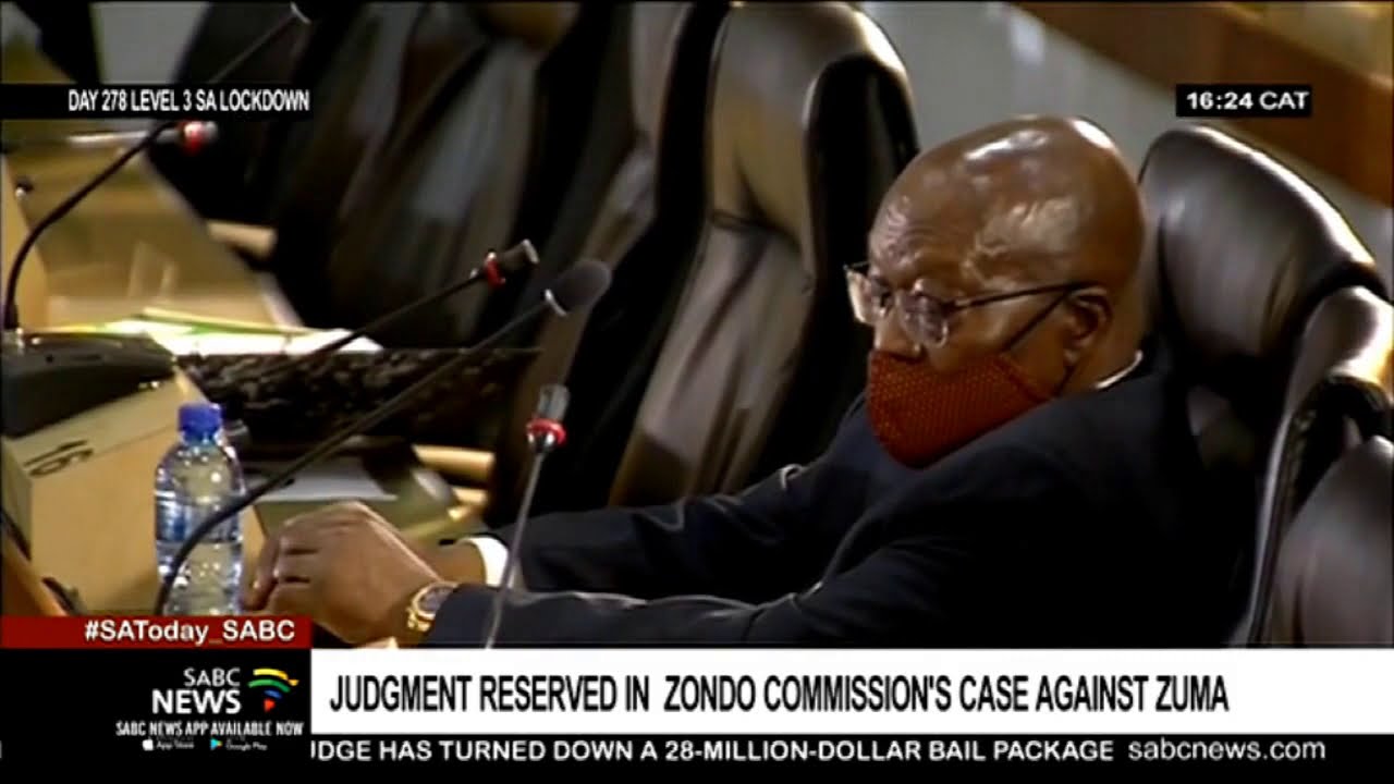 Judgment reserved in Zondo commission's case against Zuma