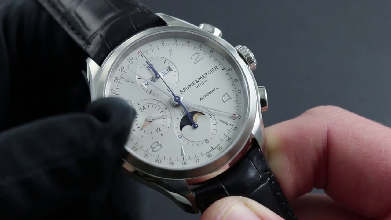 Часы Baume & Mercier Clifton Chronograph Complete Calendar 10278: функции и уход