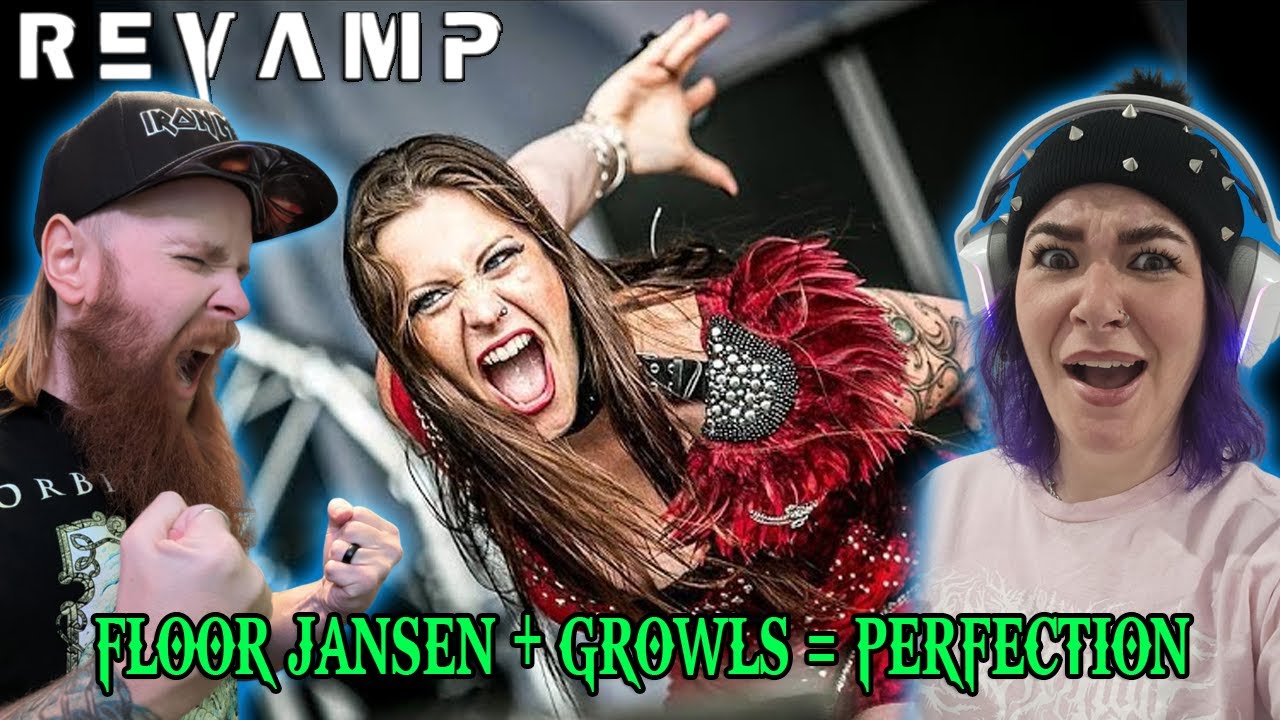 FLOOR JANSEN Unleashes Her Inner BEAST | Couple Reaction to REVAMP - Wild Card (LIVE)
