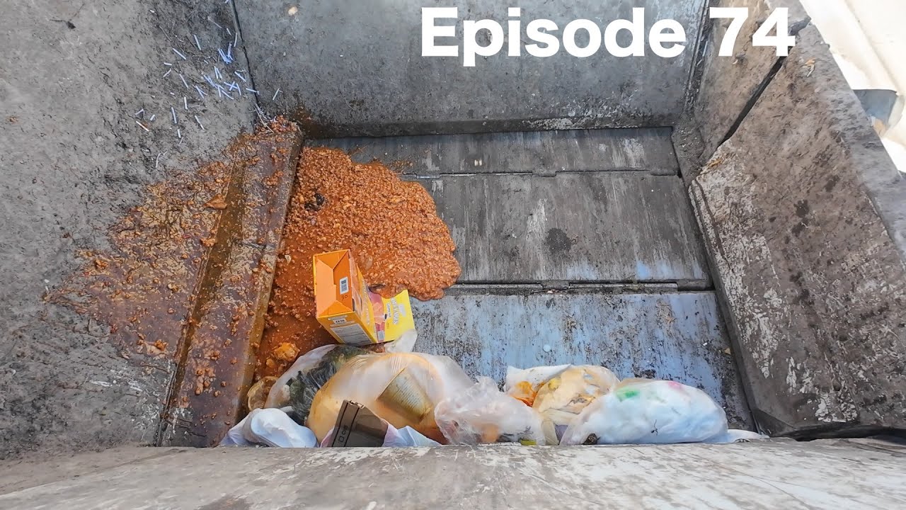 GoPro Garbage Truck Hopper POV + Garbage Load Dump!! (ep.74)