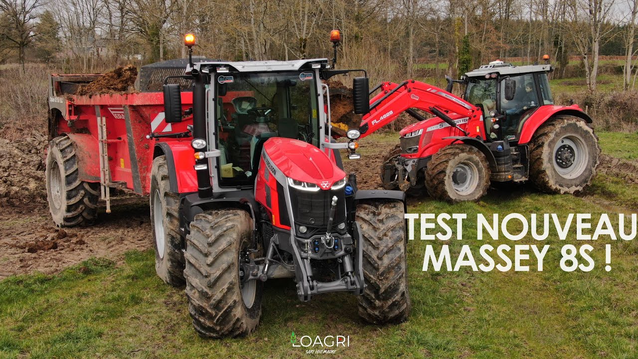 💪 NOUVEAU MASSEY 8S à l'EPANDAGE / TEST & AVIS avec l'ETA Julliard ! 🎬🙋‍♂️