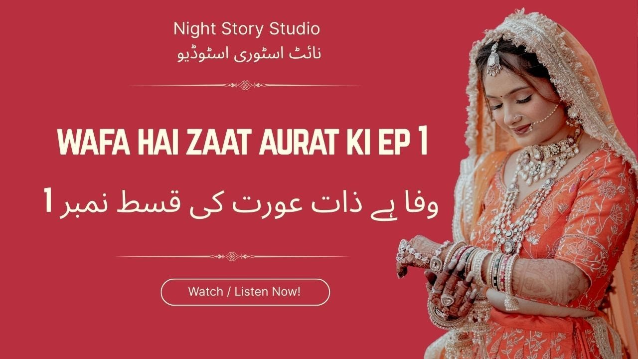 WAFA HAI ZAAT AURAT KI EP 1 Audio Story وفا ہے ذات عورت کی  اردو آڈیو اسٹوری | Real Life Moral Story