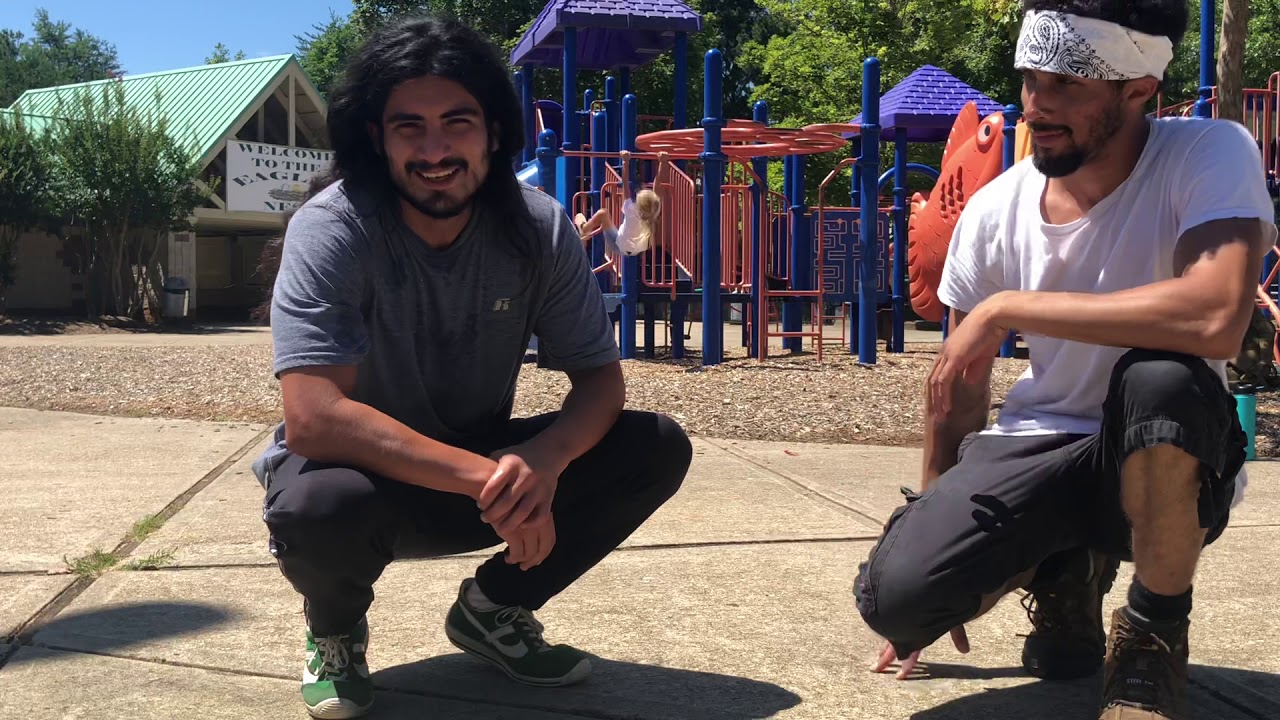 Collab workout with the homie E! Doing 5sets of 10 (pull-ups,push ups and dips)