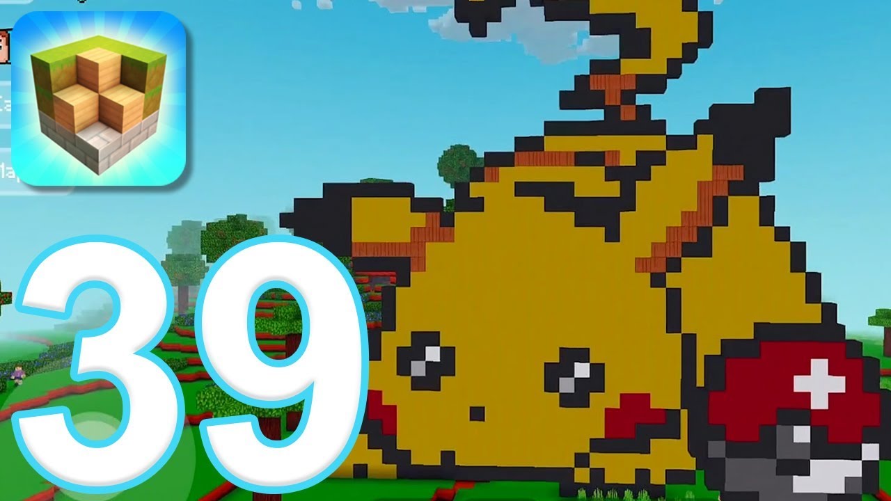 Block Craft 3D: City Building Simulator - Gameplay Walkthrough Part 39 - Pikachu (iOS)