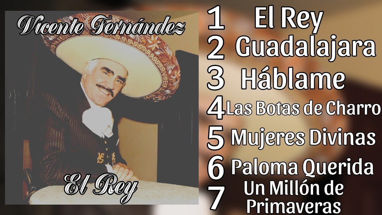7 Canciones de VICENTE FERNÁNDEZ | Album Edit - EL REY | MIX 2026