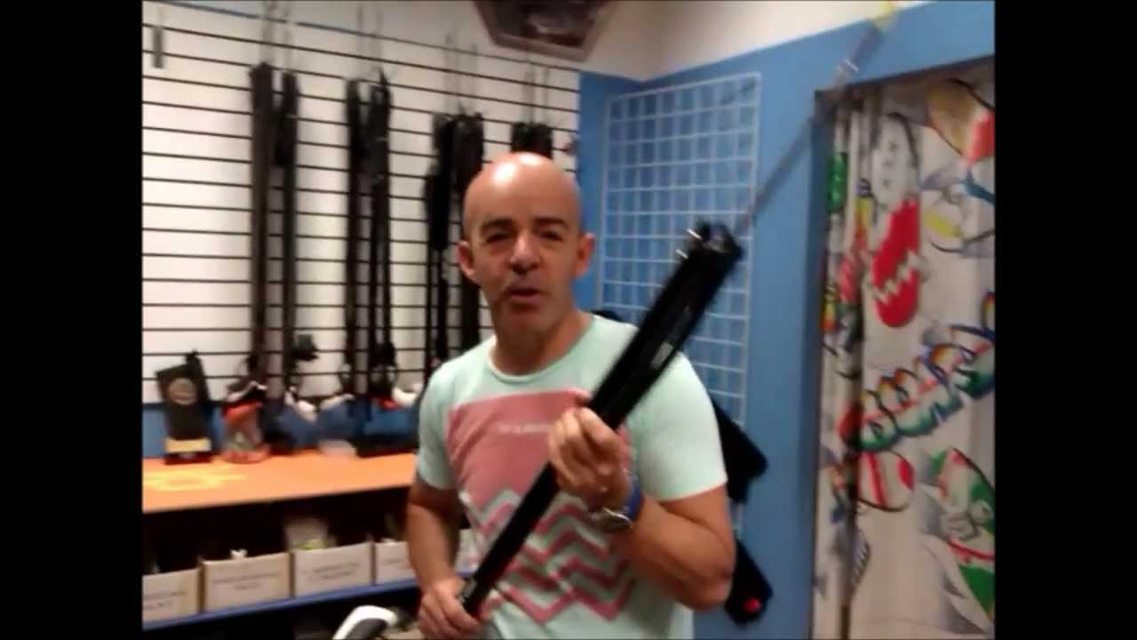 Elegir tamaño de la aletilla para arpones.Deportes Arias