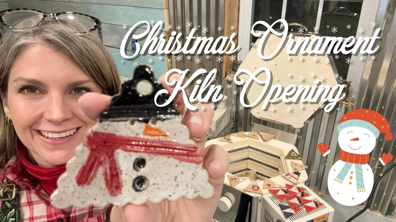 Christmas Ornament Kiln Opening| Handmade Pottery| Clay Crafts 