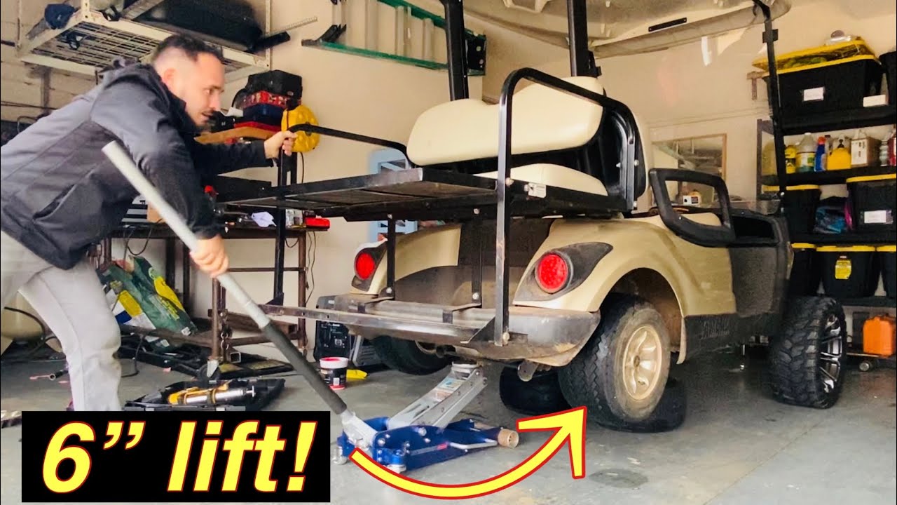 HOW TOO customize GOLF CART with a LIFT KIT and TIRES! DIY VIDEO part 1