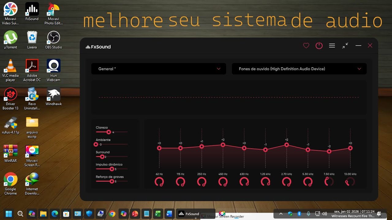 Como melhorar o sistema de Audio