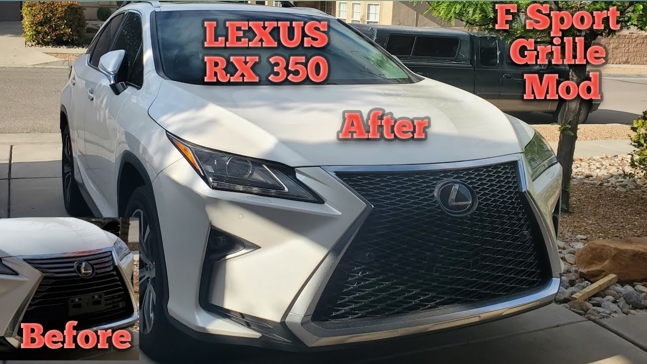 Lexus Rx350 Grille removal and fsport grille installation