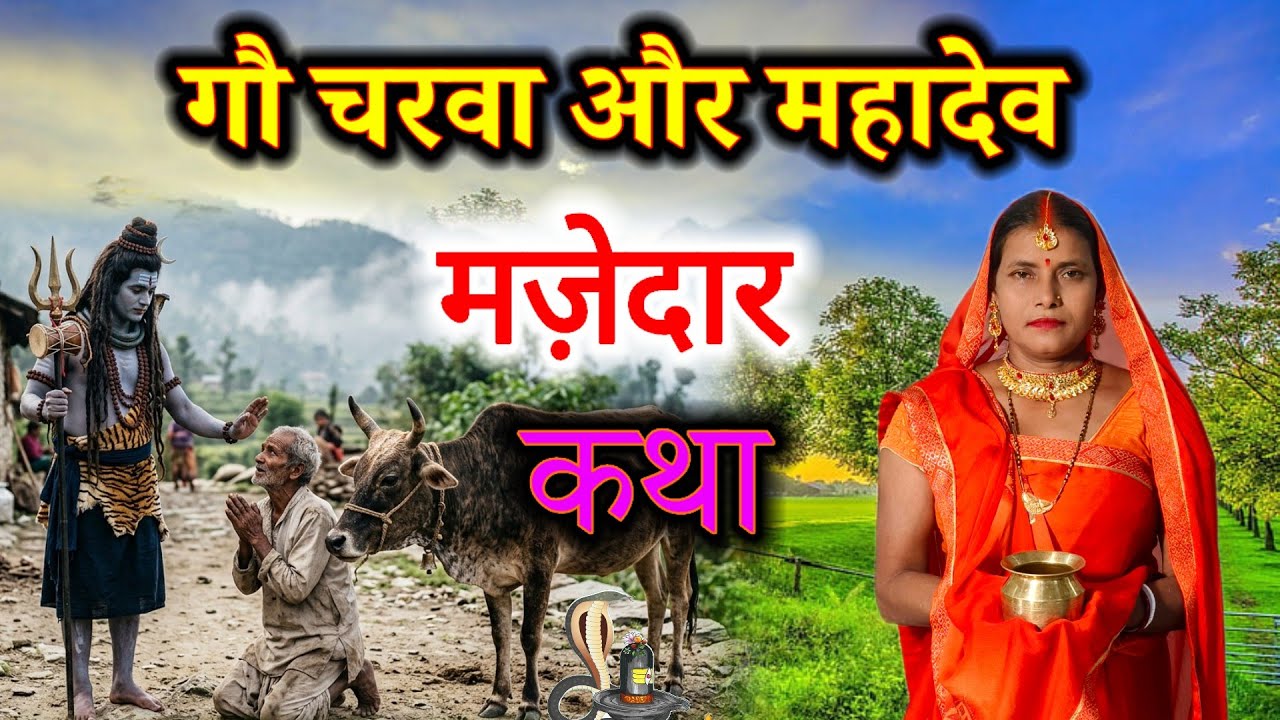 गौ चरवा और महादेव की सुंदर कथा सुनकर मजा आ जाएगा | shiv charcha ki dukhbhari katha | #shiv_charcha 