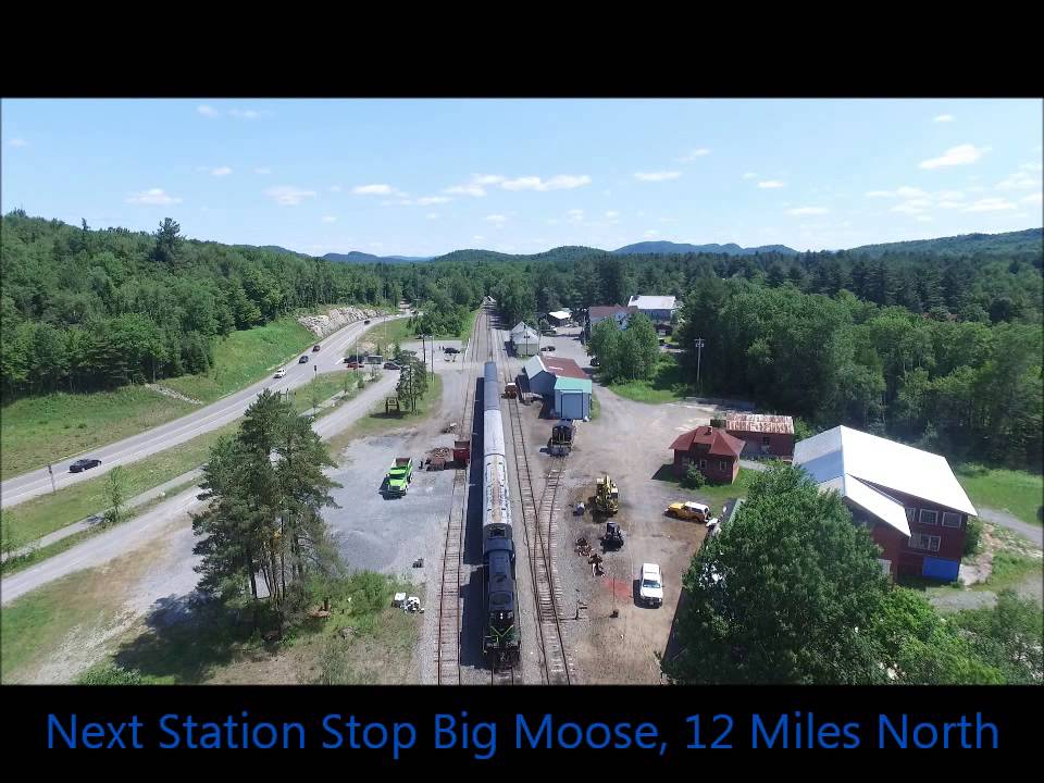 From Above: Thendara, NY on the Adirondack Scenic Railroad