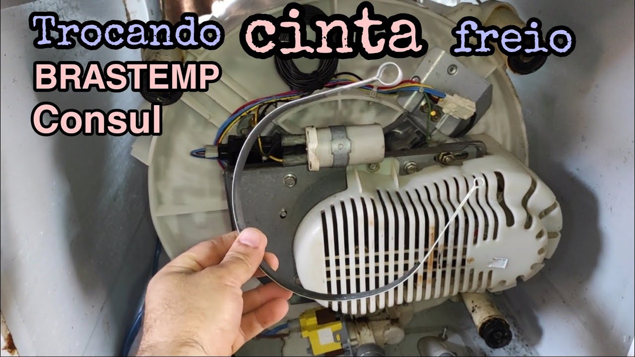 Trocando a cinta de freio Brastemp Consul