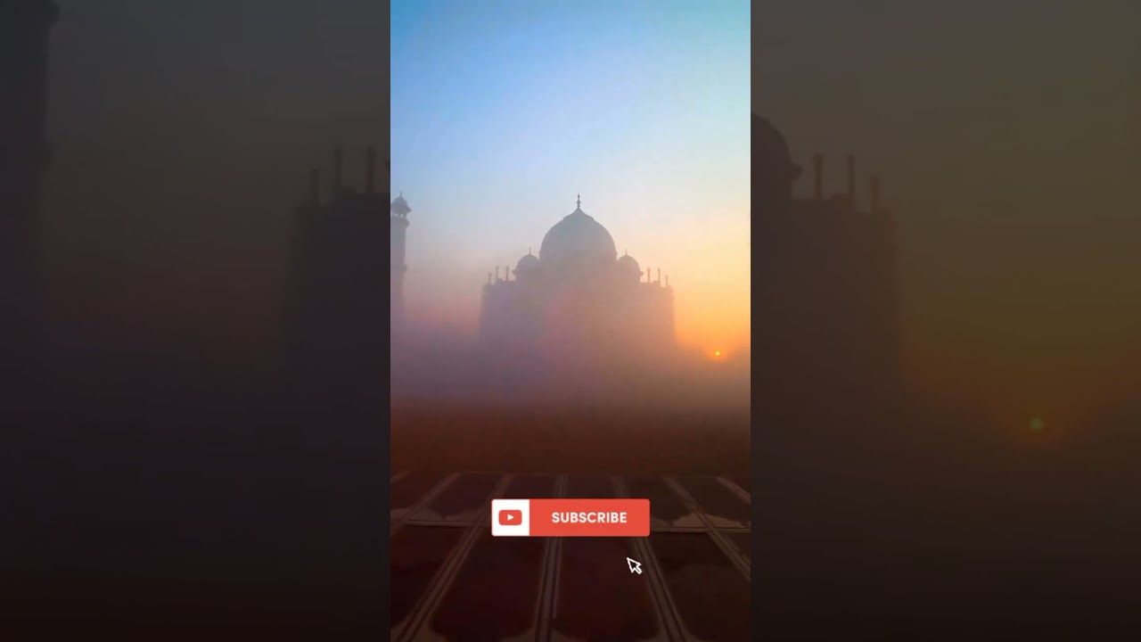 Taj mahal in winter fog #tajmahal #fog #winter #agra