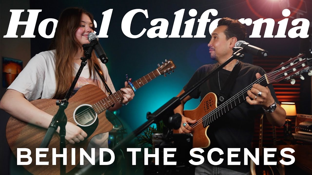 Hotel California [Live Looping Cover] by Whitney Bjerken & Andres Colin BEHIND THE SCENES
