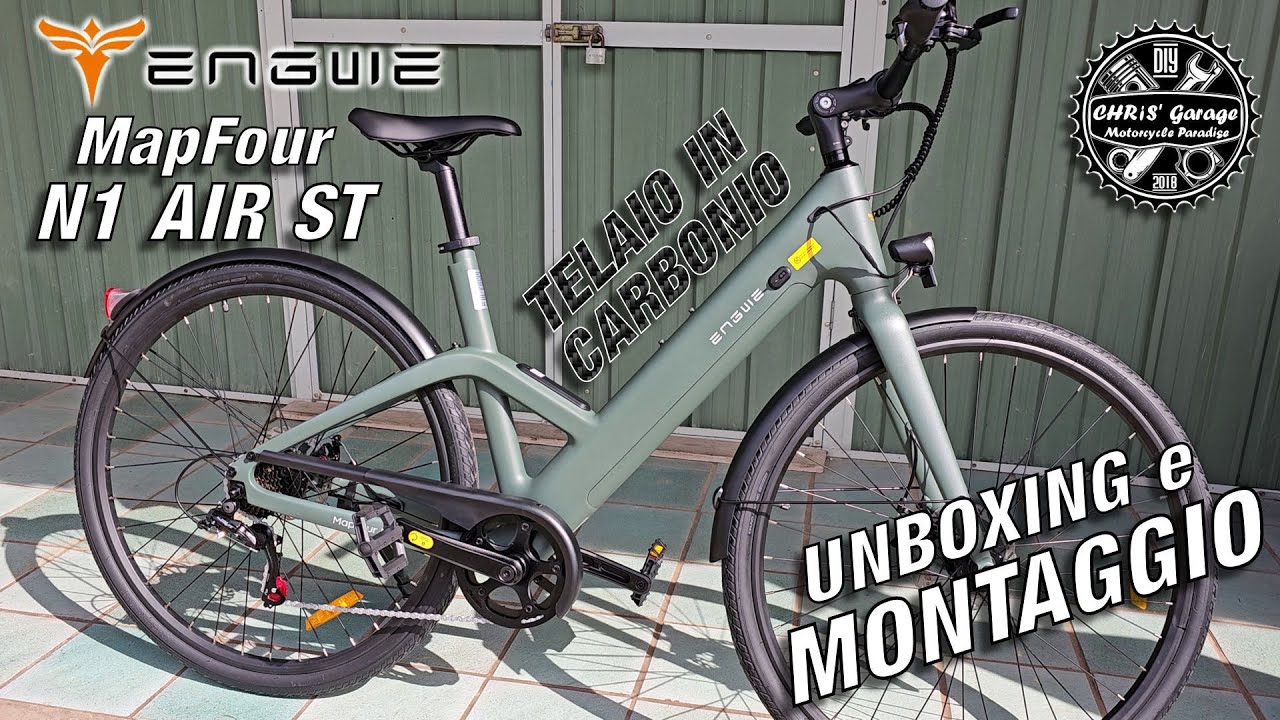 ENGWE N1 AIR ST con telaio in FIBRA di CARBONIO, solo 16Kg: Unboxing e Montaggio passo passo