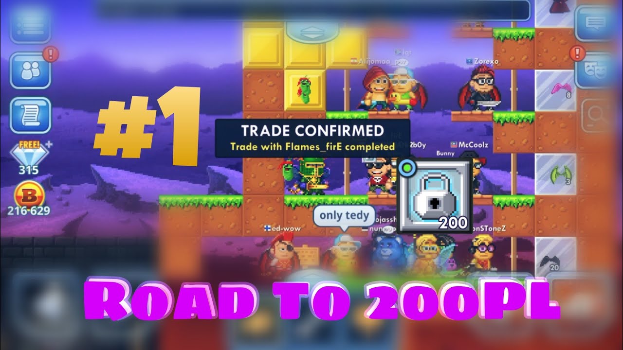 Road To 200PL #1 | pixel Worlds