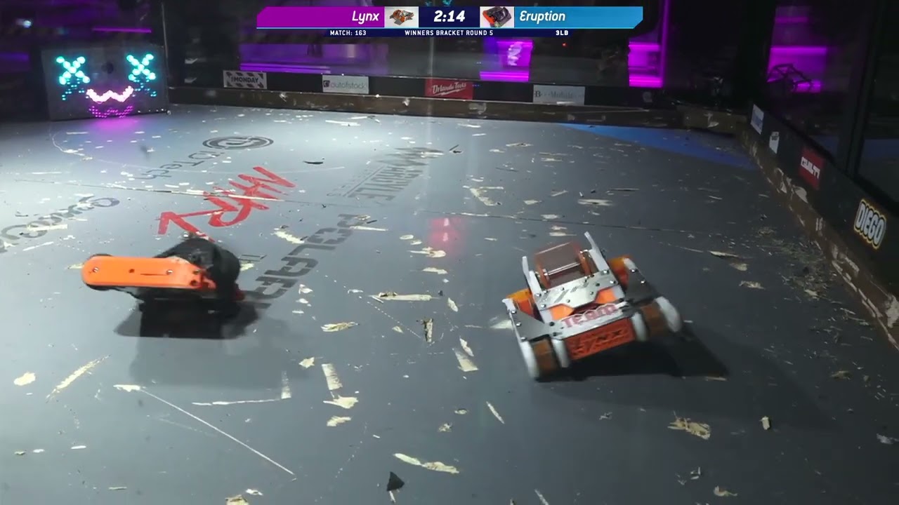 Lynx vs Eruption - 3lb Robot Combat