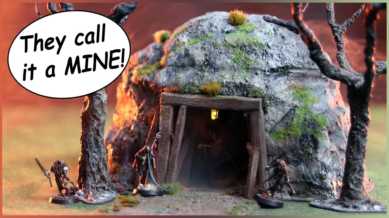 Mine Entrance Terrain Build for Dungeons and Dragons, Frostgrave, and Wargaming!
