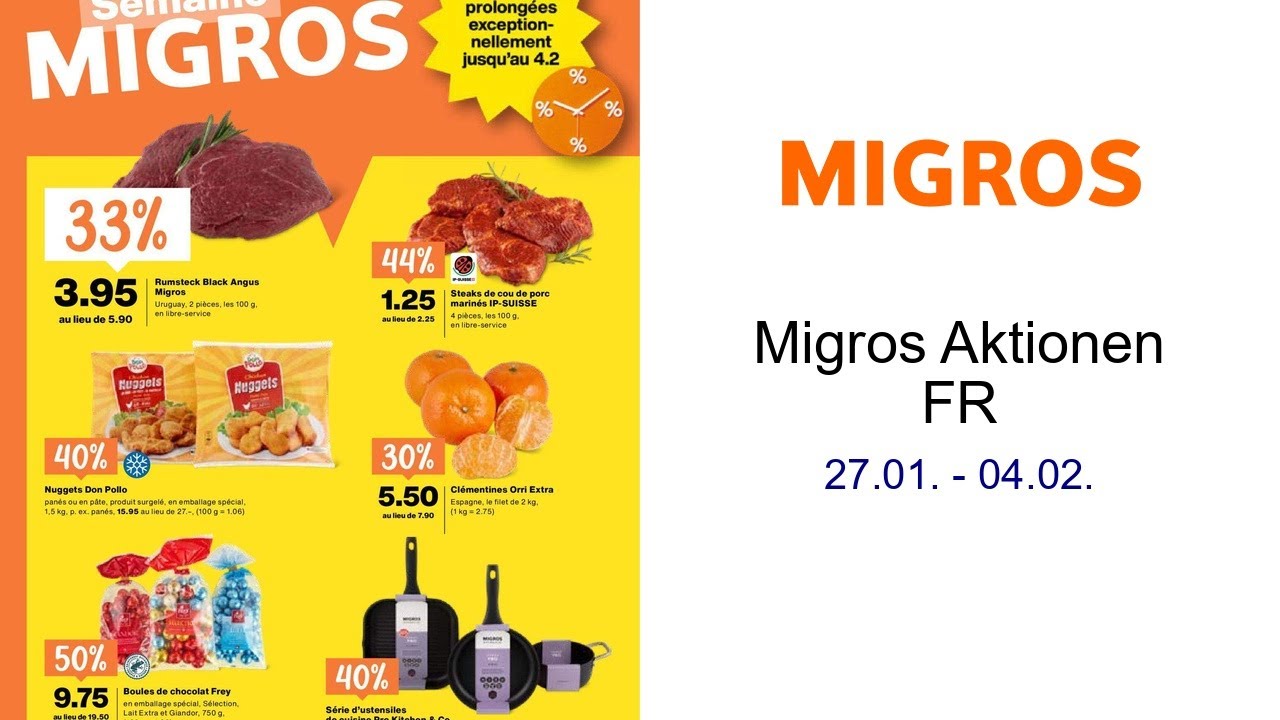 Migros Aktionen FR 27.01. - 04.02.