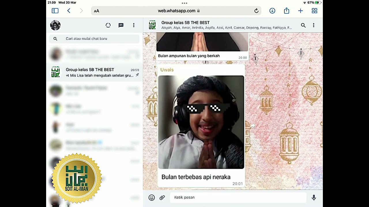 TARHIB RAMADHAN 2022 KELAS 5B SDIT AL-IMAN CIPINANG ELOK II JAKARTA TIMUR