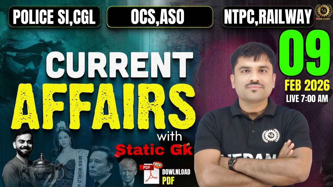 9nd February 2026 Current Affairs | DailyCurrent Affairs For OPSC OCS & All Other Competitive Exams