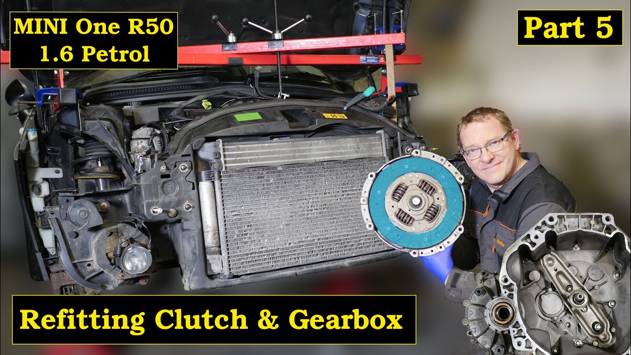 Часть 5 — Установка сцепления, коробки передач и приводных валов на MINI One Severn R50 R52 R53 в...