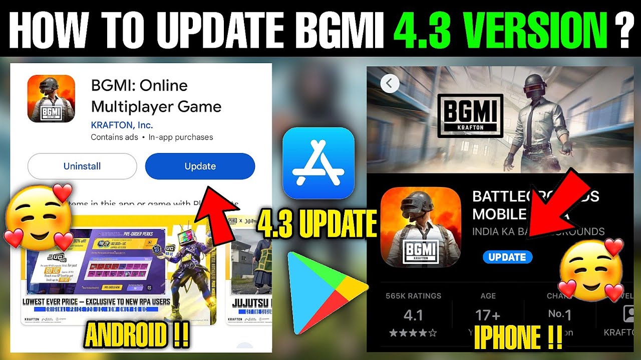 How To Update Bgmi 4.3v Android & IPhones | Bgmi 4.3 Update Not Show On Playstore | Bgmi 4.3 Update