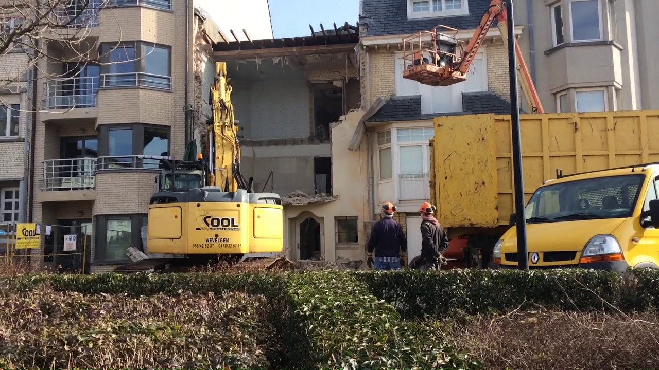 14 mar 2018 Westende-bad Afbraak oude villa Westenlaan