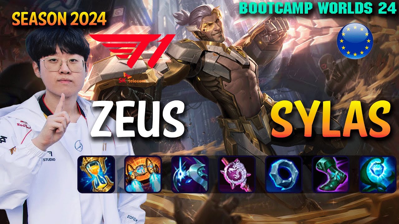 T1 Zeus SYLAS vs CAMILLE Top - Patch 14.21 EUW Ranked WORLDS 2024 Bootcamp | lolrec
