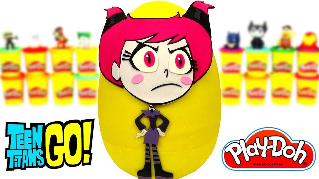 Ovo Surpresa Gigante da Jinx de Os Jovens Titãs em Ação em Português Brasil de Massinha Play Doh