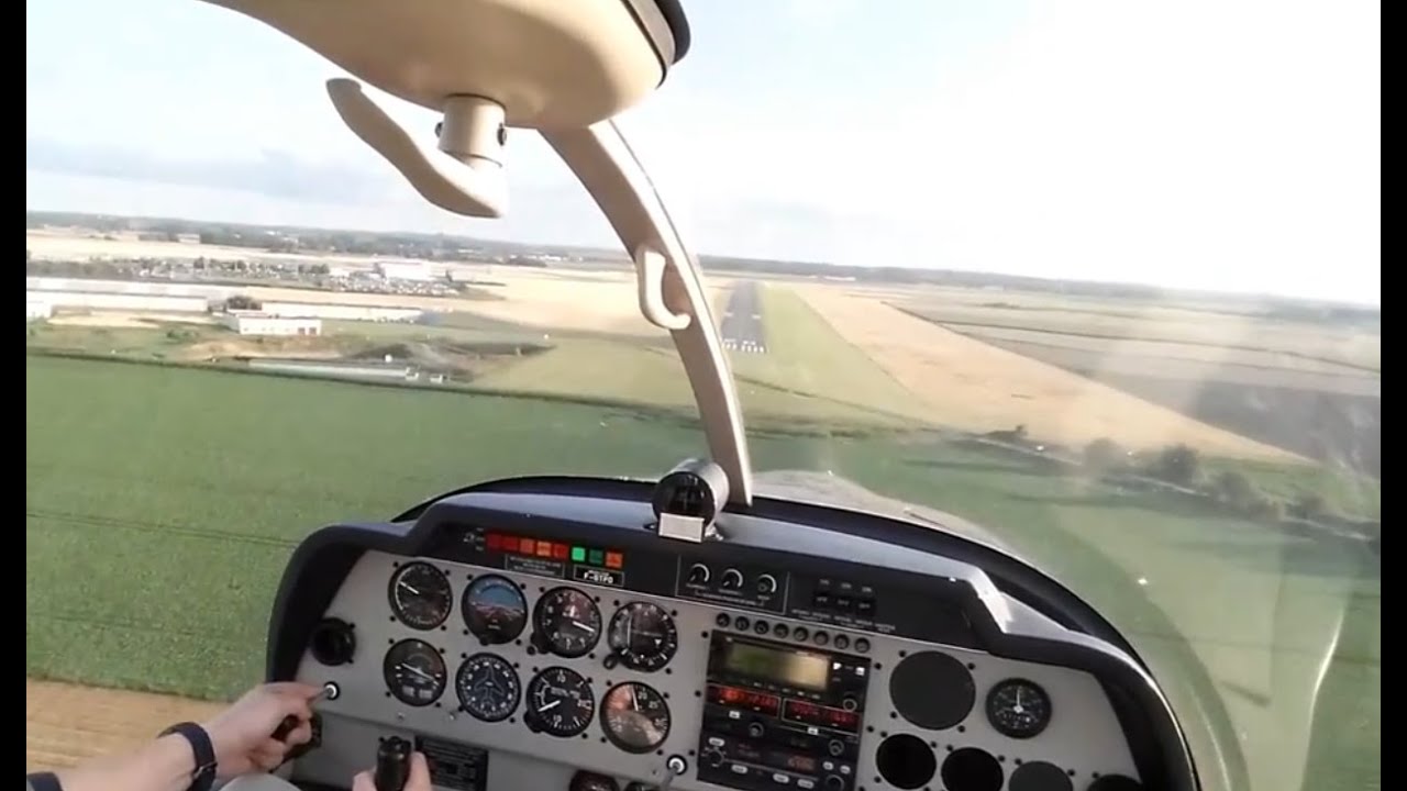 [HD] Pilot's Eye ✈ Atterrissage lâché solo mouvementé à Lille Lesquin | HR200 | PPL