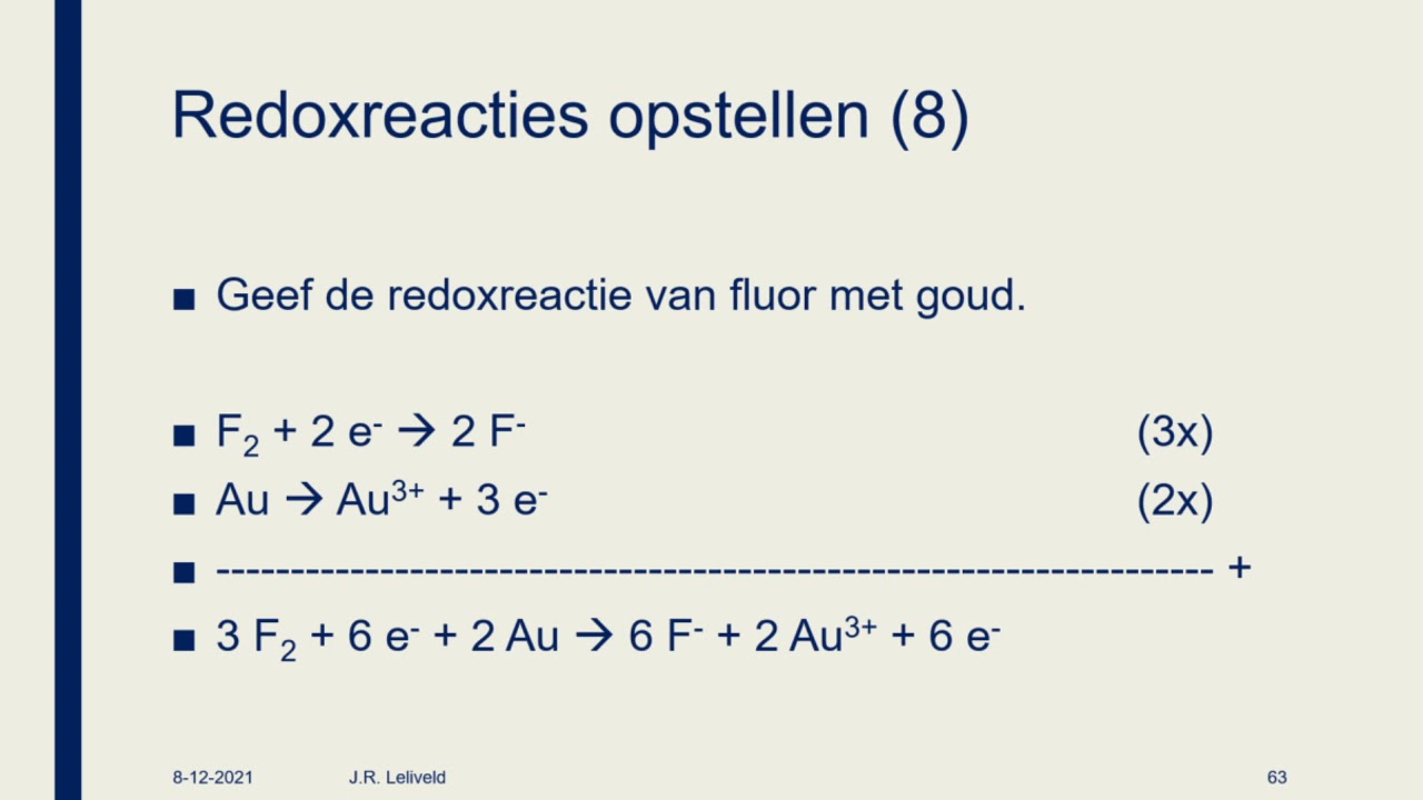 Redoxreacties & BINAS