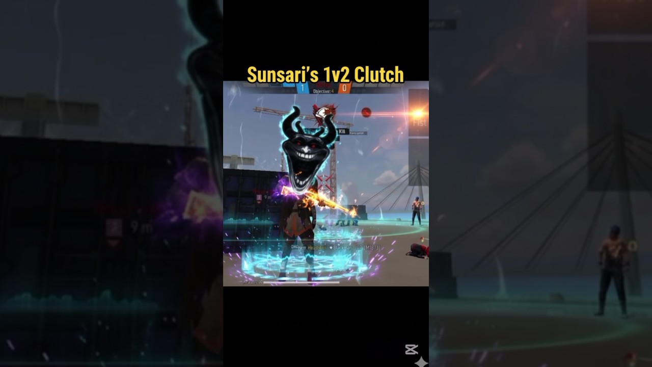 Sunsari&rsquo;s Most Wanted: 1v2 Clutch God! 🔥 (Desert Eagle Only)#freefire #shorts