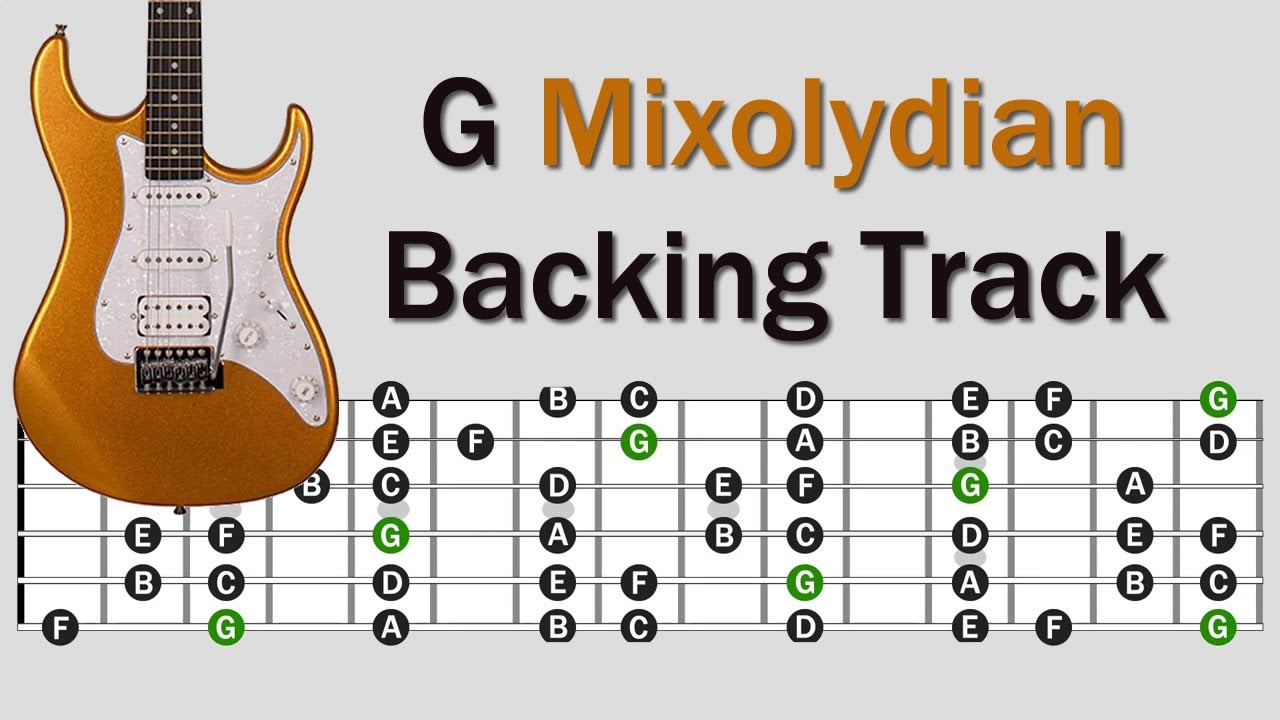 G Mixolydian Backing Track | Rock Pop