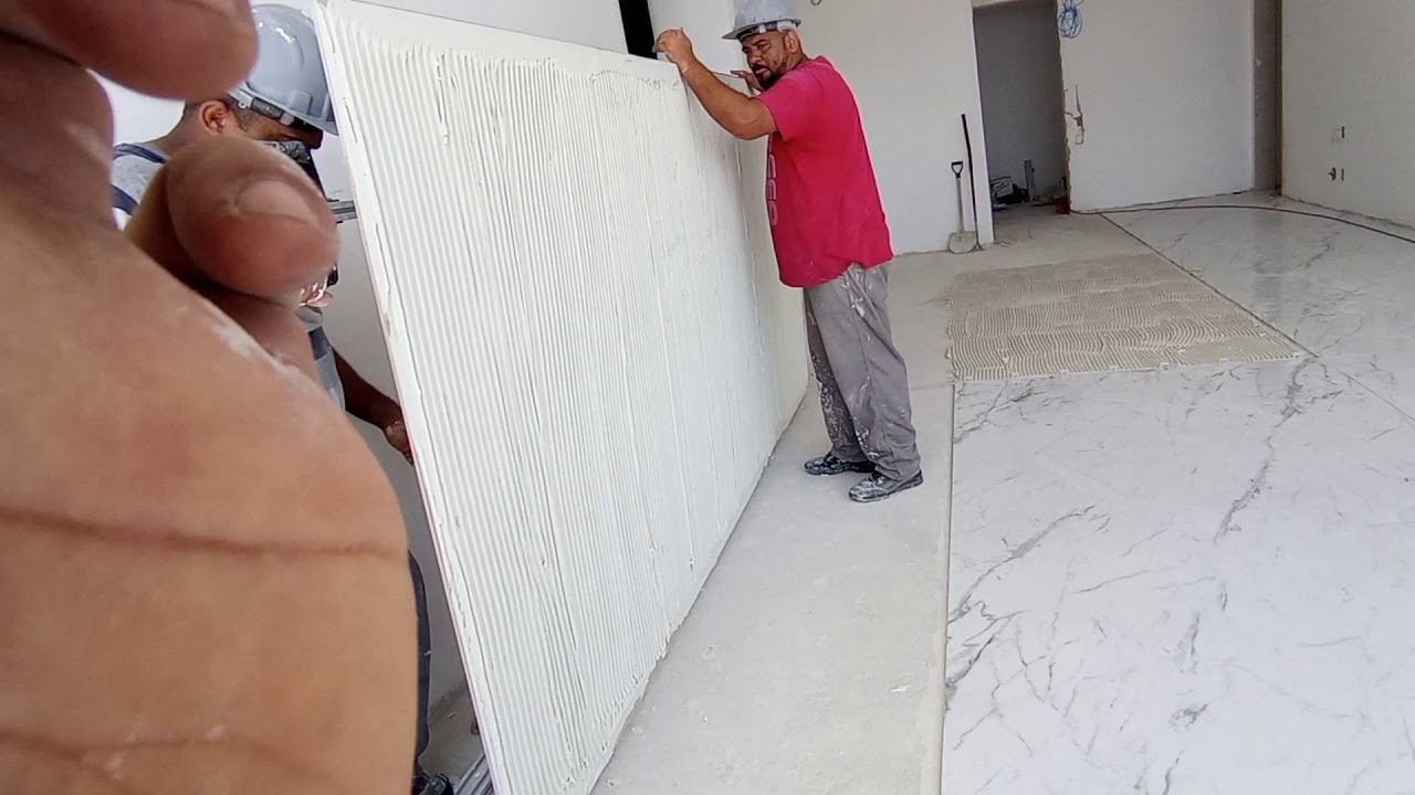 colocação de porcelanato gigante JRconstrucoes