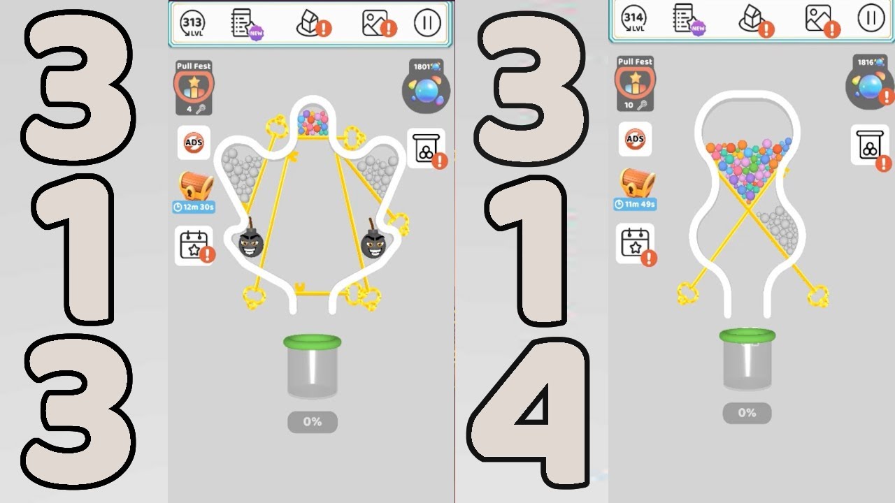 Pull the Pin Level 313 & 314